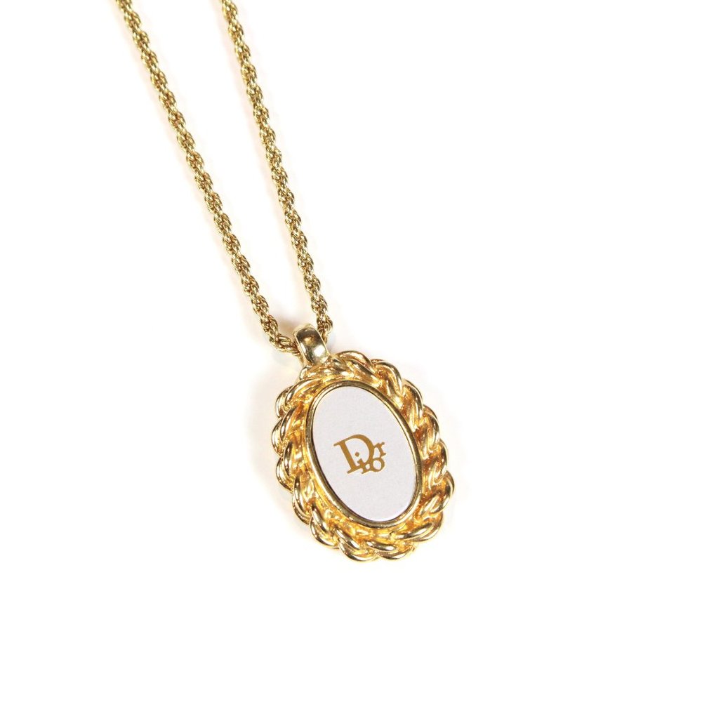 Dior Vintage Gold Pendant Necklace - Picture 1 of 7